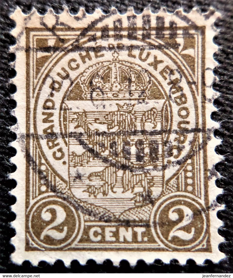 Timbres De Luxembourg Y&T N° 90 - 1907-24 Coat Of Arms