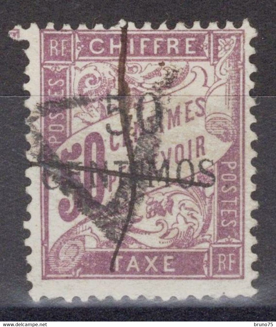 Maroc - Taxe - YT 4 Oblitéré - 1896 - Timbres-taxe