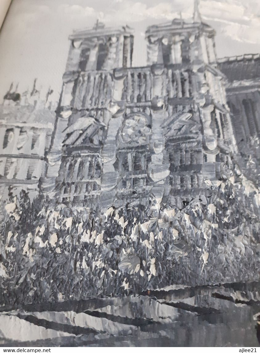 Notre-dame de Paris. Signé Burnett.