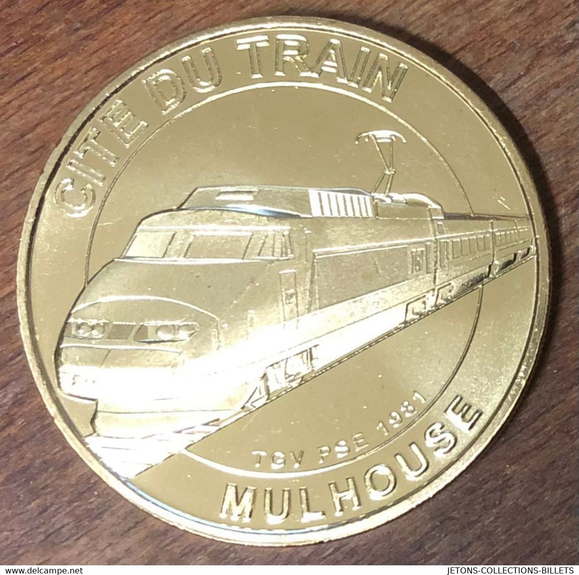 68 MULHOUSE CITÉ DU TRAIN TGV MDP 2021 MÉDAILLE SOUVENIR MONNAIE DE PARIS JETON TOURISTIQUE MEDALS COINS TOKENS - 2021
