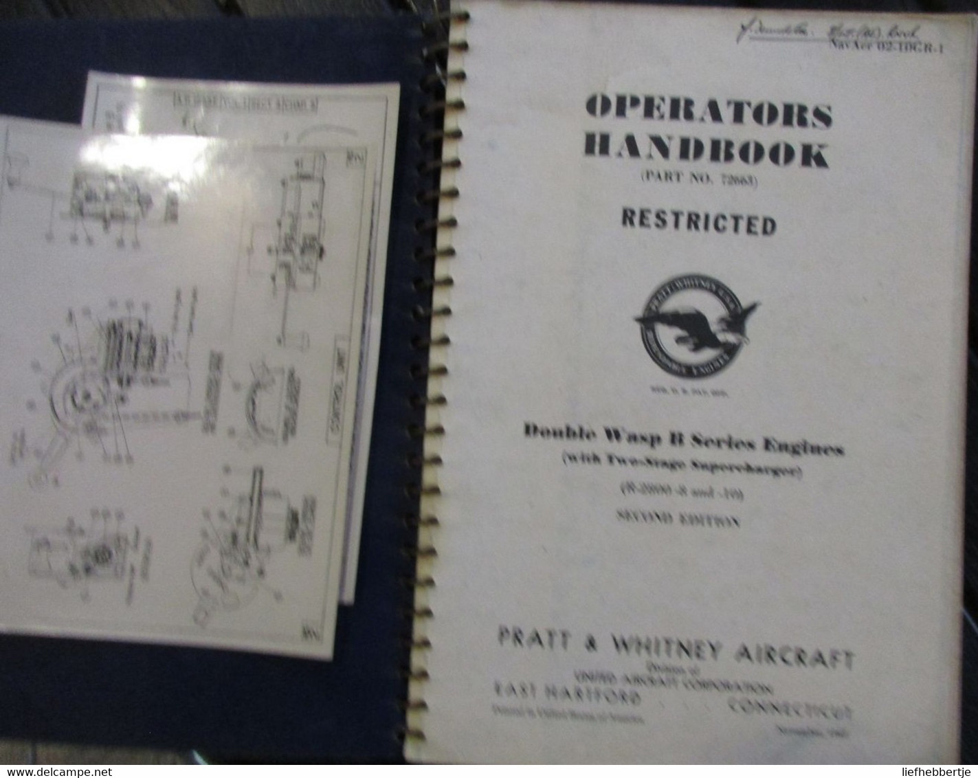 Double Wasp B Series Engines - Operators Handbook - Pratt & Whitney Aircraft - 1943 - Aviazione