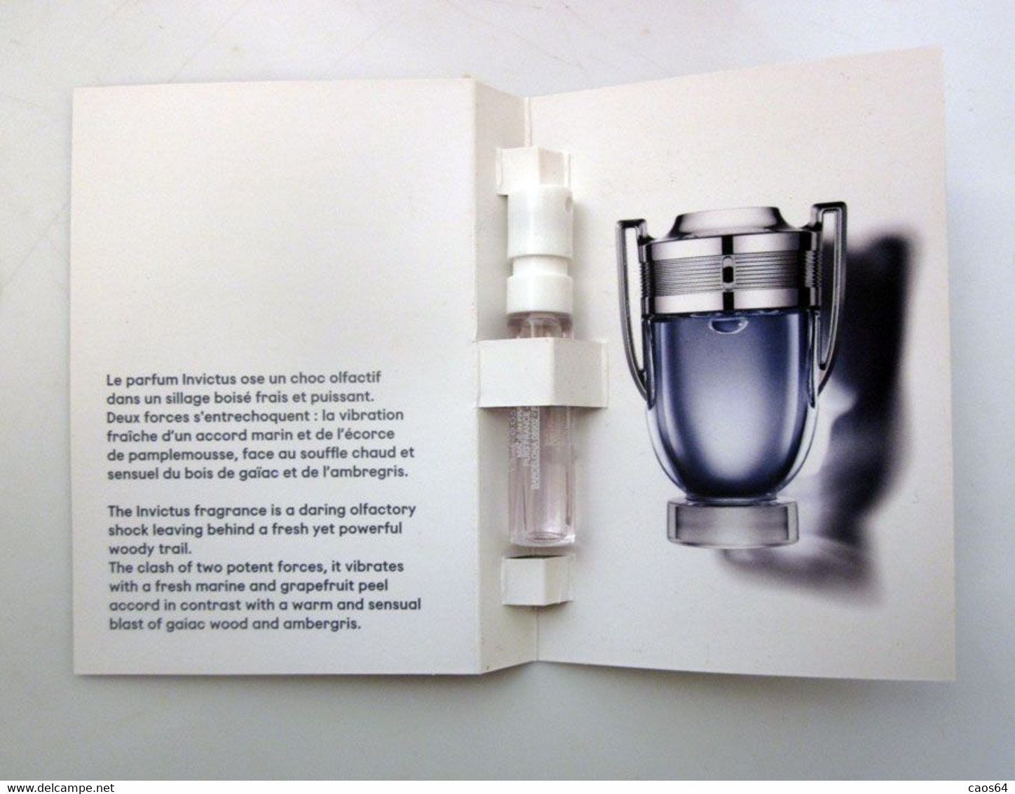 Echantillon Tigette Campioncino Invictus Paco Rabanne - Perfume Samples (testers)