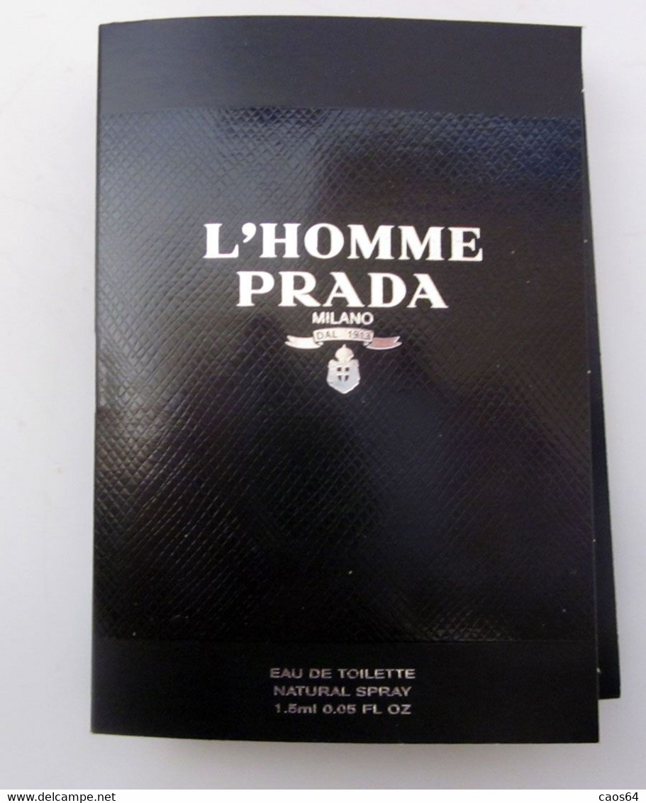 Echantillon Tigette Campioncino  L'Homme PRADA - Echantillons (tubes Sur Carte)