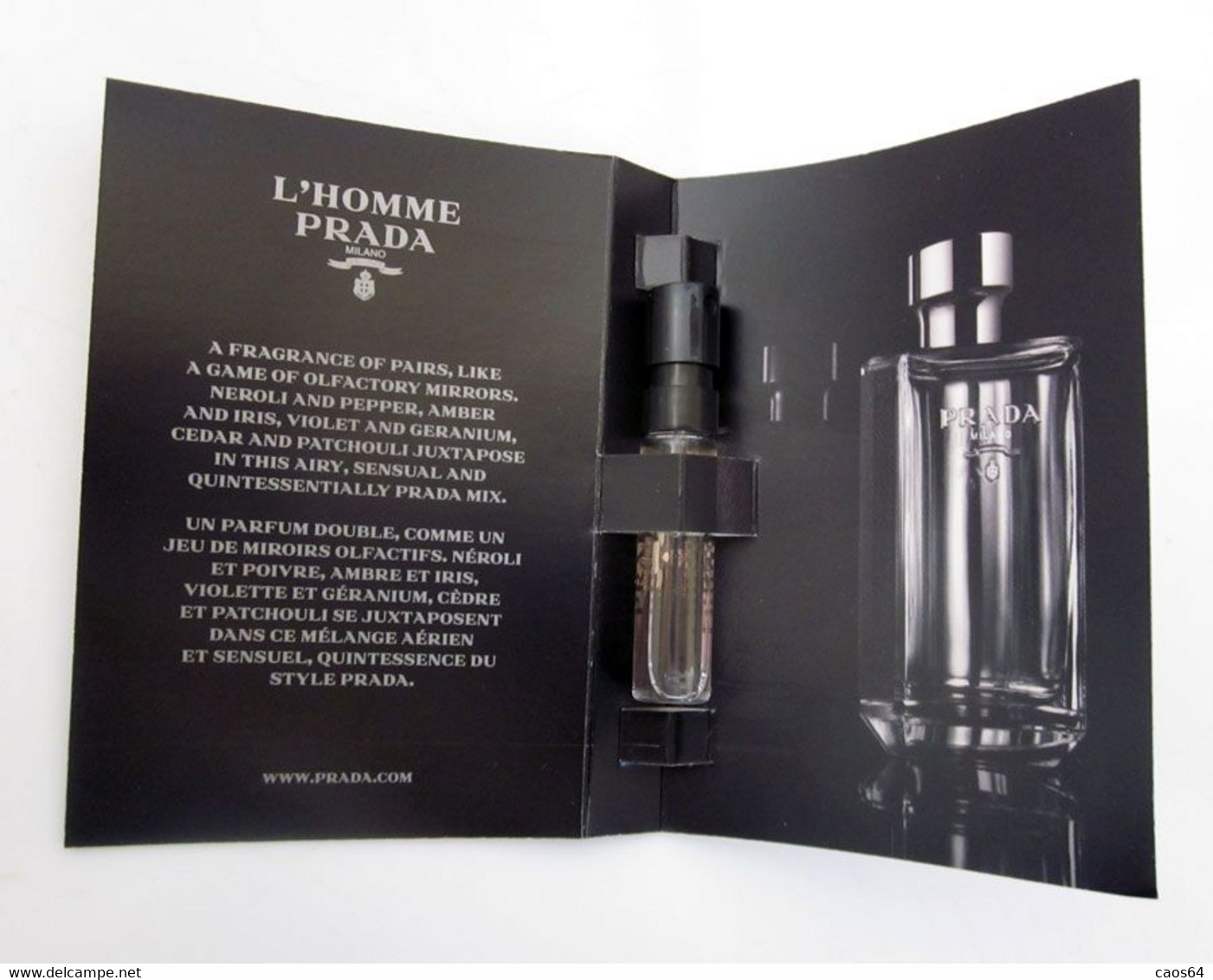 Echantillon Tigette Campioncino  L'Homme PRADA - Parfumproben - Phiolen