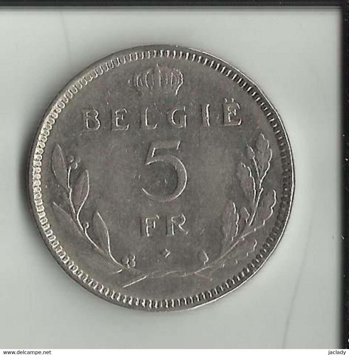 LEOPOLD III 5 FRANK TYPE RAU 1936 VL.  (2 Scans) - 5 Francs