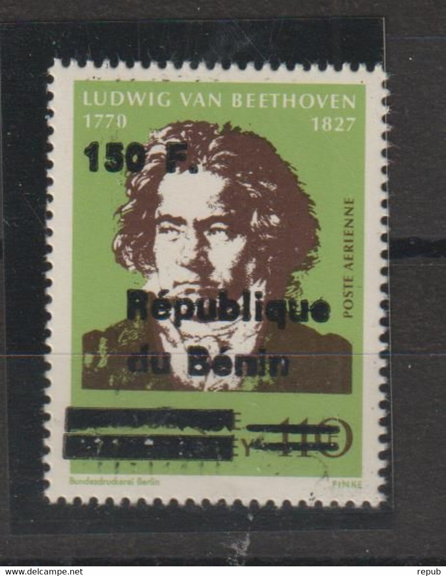 Bénin Beethoven Surchargé République Du Bénin 150 Sur 110, 1 Val ** MNH - Bénin – Dahomey (1960-...)