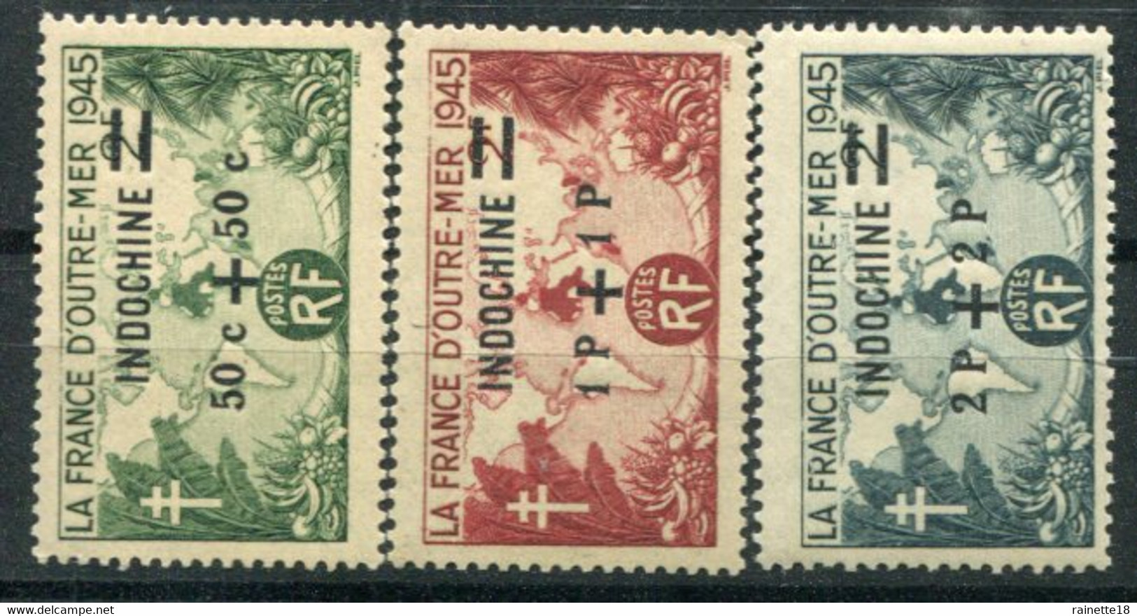 Indochine        296/298  ** - Unused Stamps