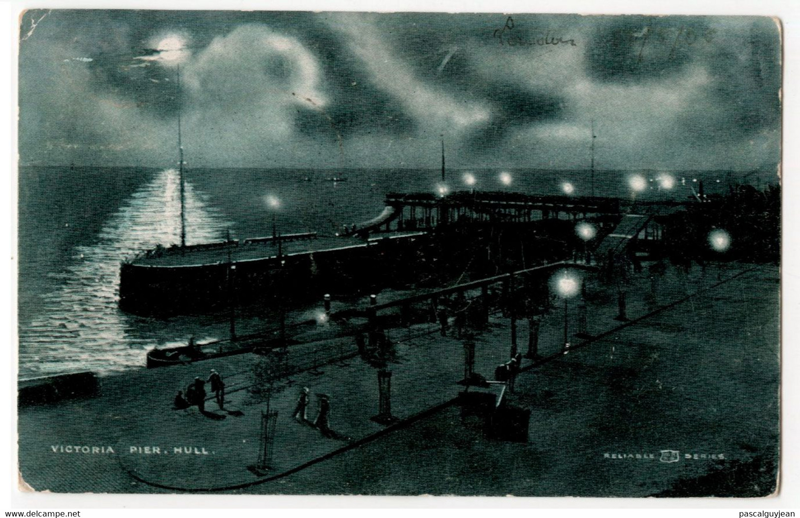 CPA VICTORIA PIER - HULL - EFFET DE NUIT - Hull