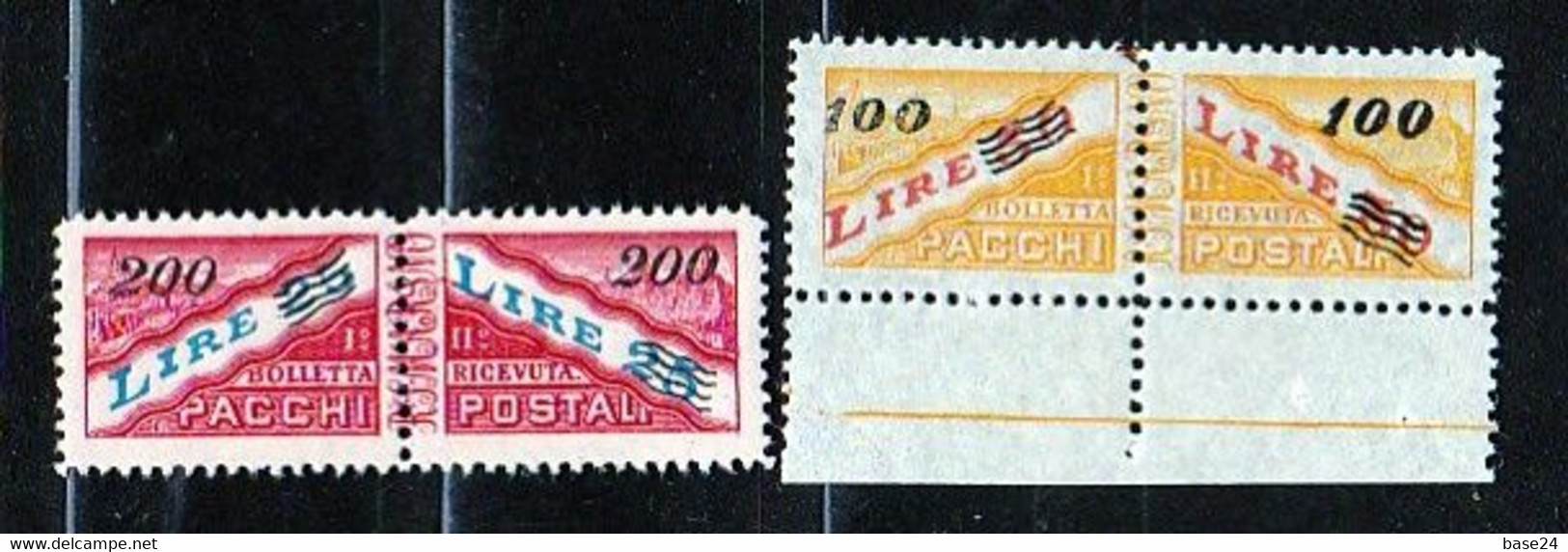 1948 San Marino Saint Marin PACCHI POSTALI SOPRASTAMPATI Serie Di 2v. MNH** - Paketmarken