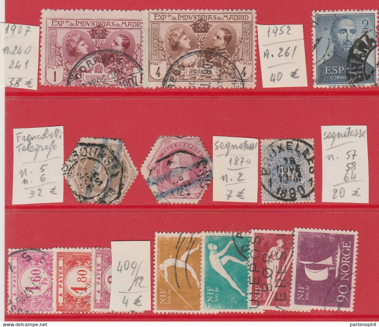 Spagna - Norge - Lot Used - Used Stamps