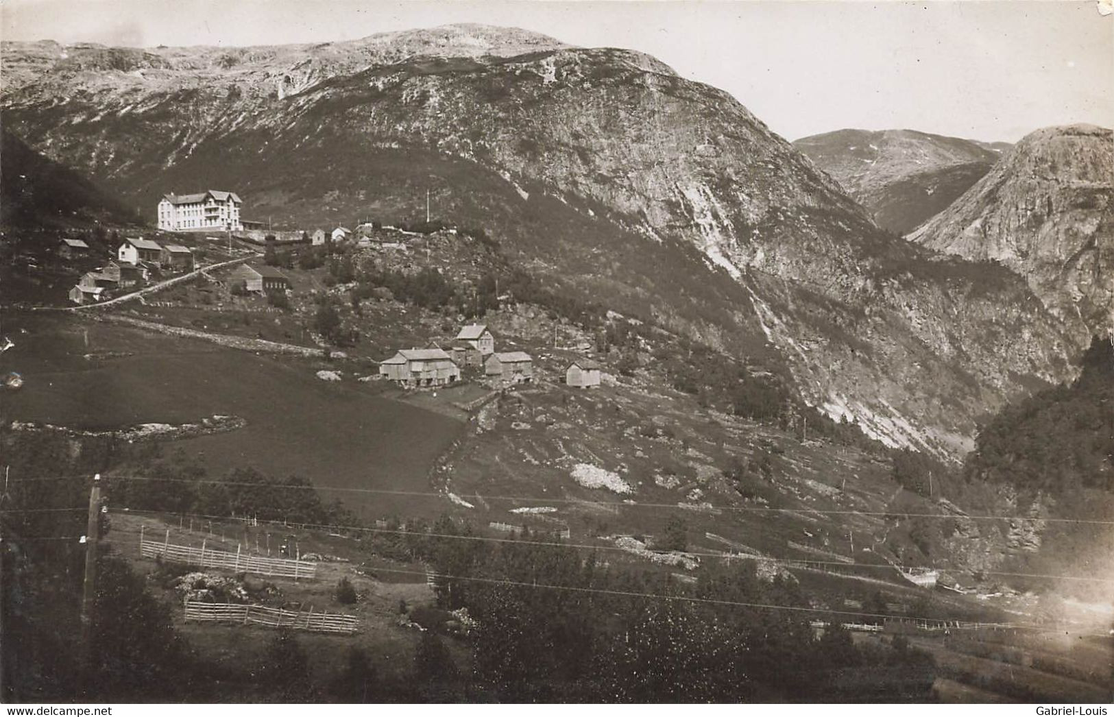 Carte-Photo.1911 - Nærödalen Med Hotel Stalheim - Norway