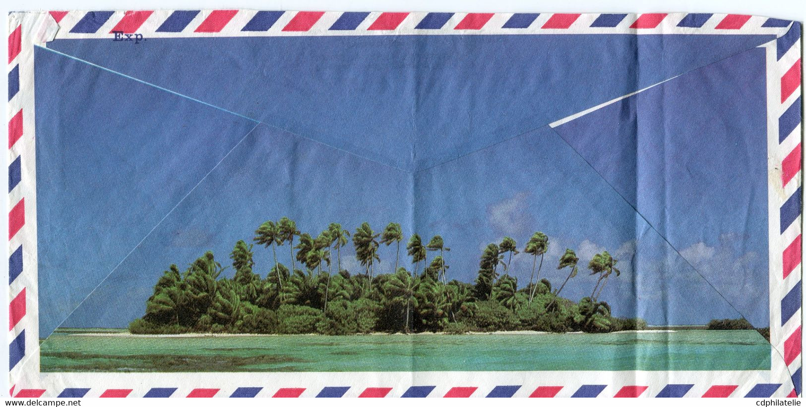 POLYNESIE LETTRE PAR AVION DEPART FARE-HUAHINE 15-3-1984 ILES-SOUS-LE-VENT POUR LA FRANCE - Lettres & Documents