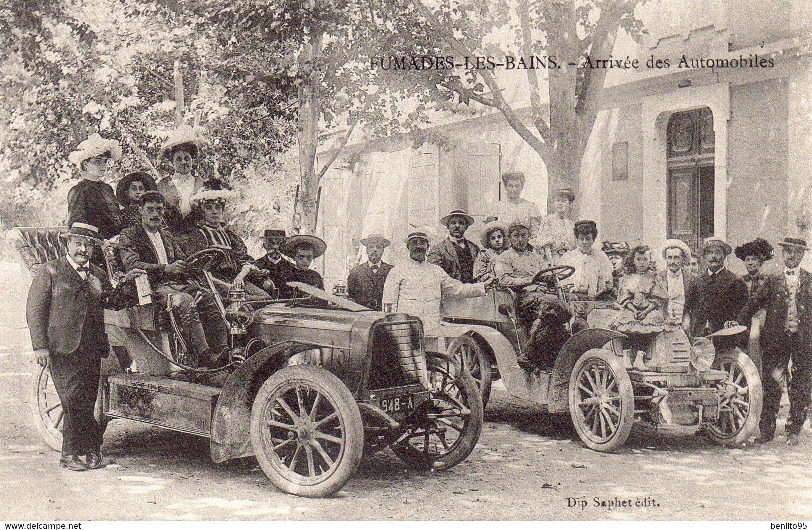 CPA De FUMADES Les BAINS -Arrivée Des Automobiles. - Andere & Zonder Classificatie