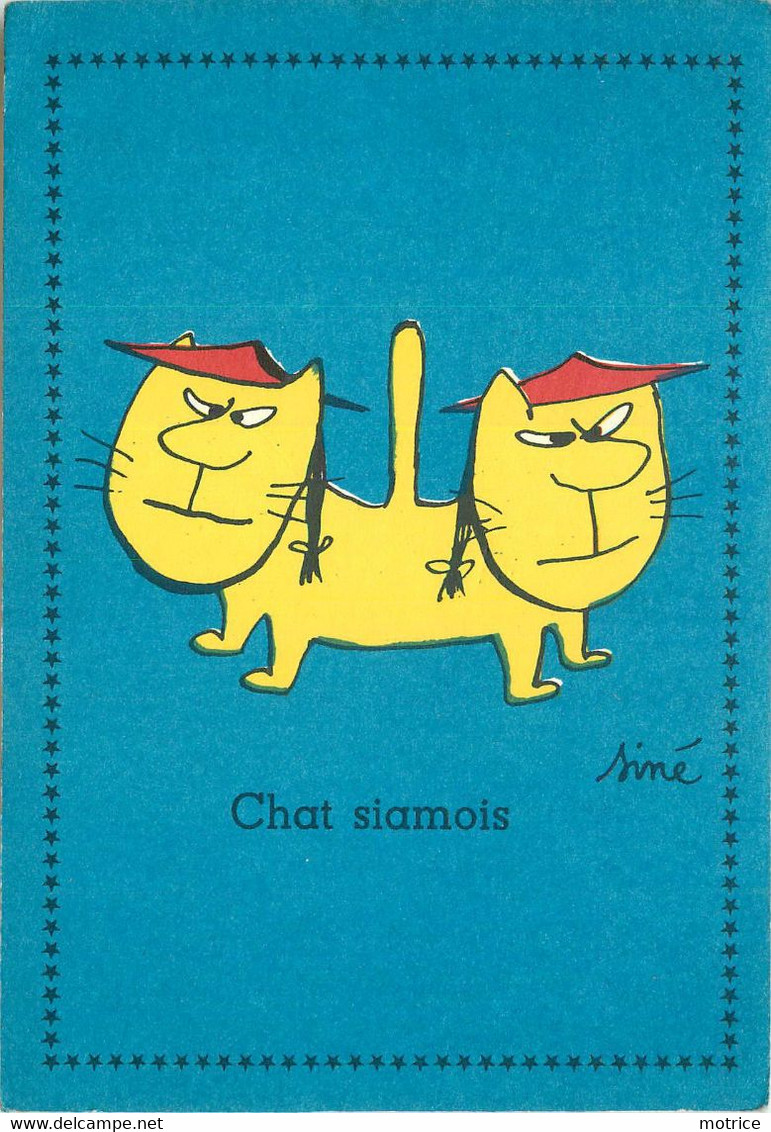 Siné (illustrateur) -  Chat Siamois. - Sine