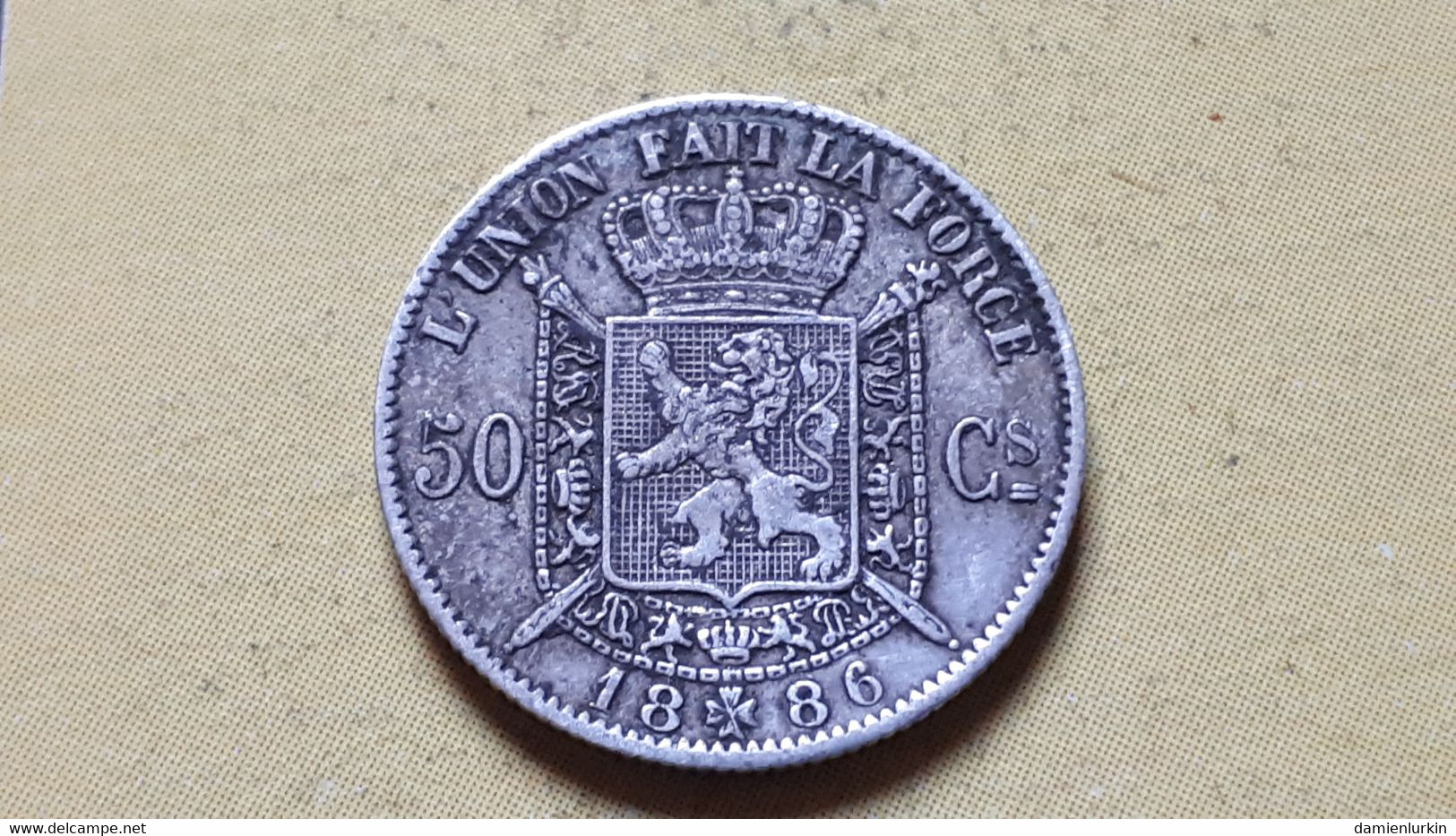 BELGIQUE LEOPOLD II SUPERBE 50 CENTIMES 1886/66 ARGENT/ZILVER/SILBER/SILVER COTES : 4€-17.50€-87.50€-175€ - 50 Cent