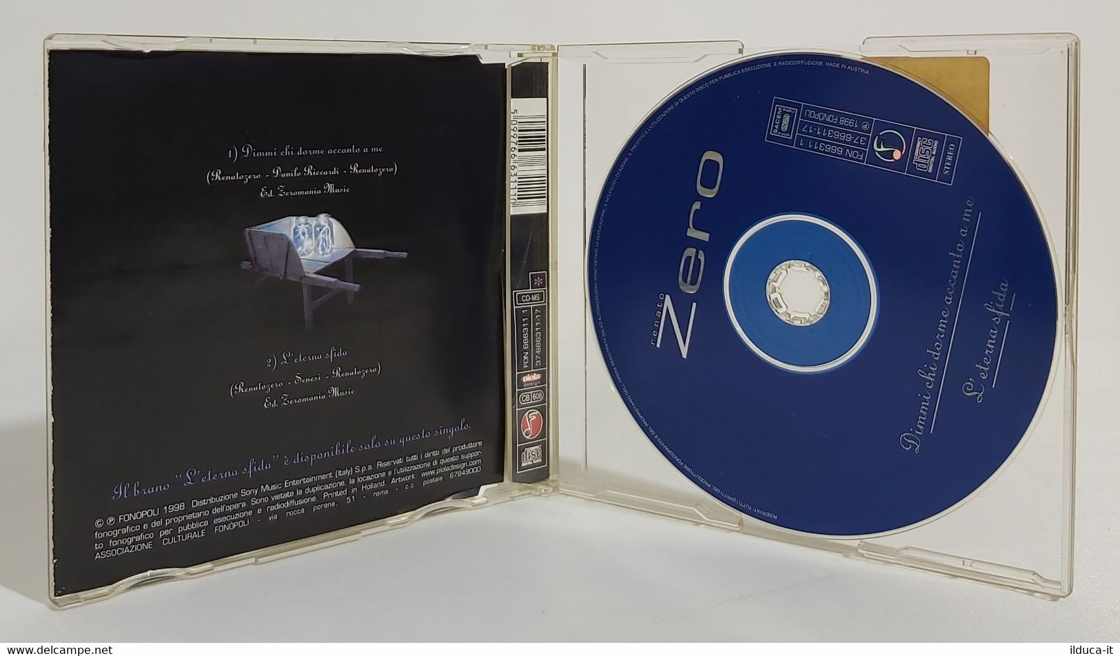 I102273 CD Single - Renato Zero - Dimmi Chi Dorme Accanto A Me / Eterna Sfida - Sonstige - Italienische Musik