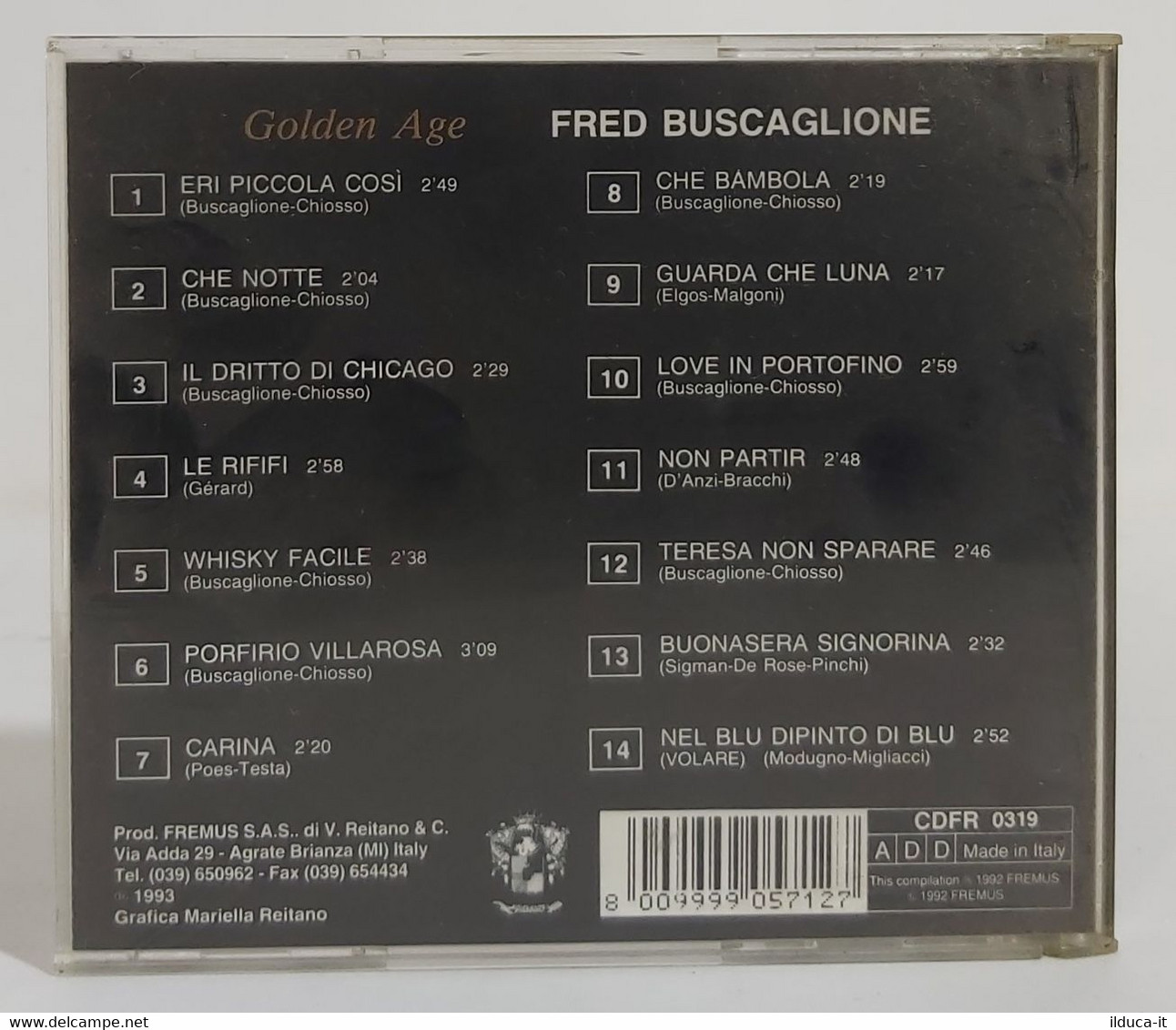 I102286 CD - Fred Buscaglione - Golden Age - 1993 - Autres - Musique Italienne