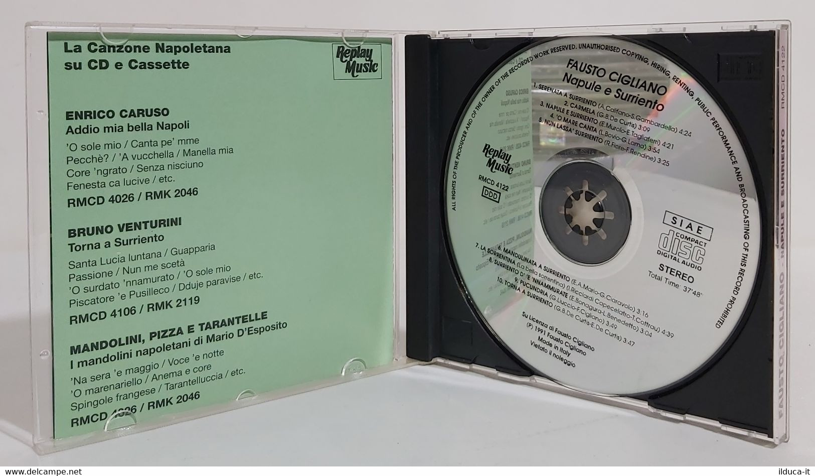 I102294 CD - Fausto Cigliano - Napule E Surriento - Replay Music 1991 - Other - Italian Music