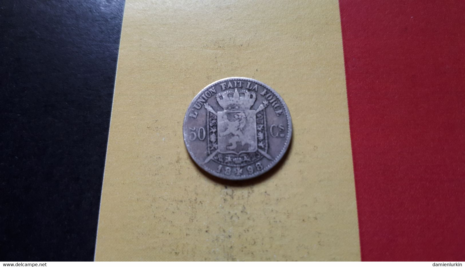 BELGIQUE LEOPOLD II 50 CENTIMES 1898 FR ARGENT/ZILVER/SILBER/SILVER - 50 Cents