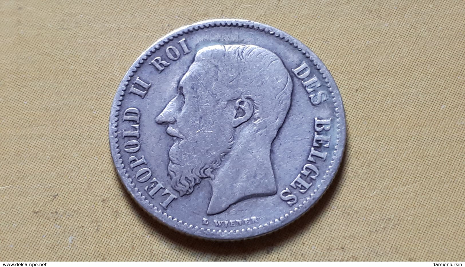 BELGIQUE LEOPOLD II 50 CENTIMES 1899 FR ARGENT/ZILVER/SILBER/SILVER - 50 Cents