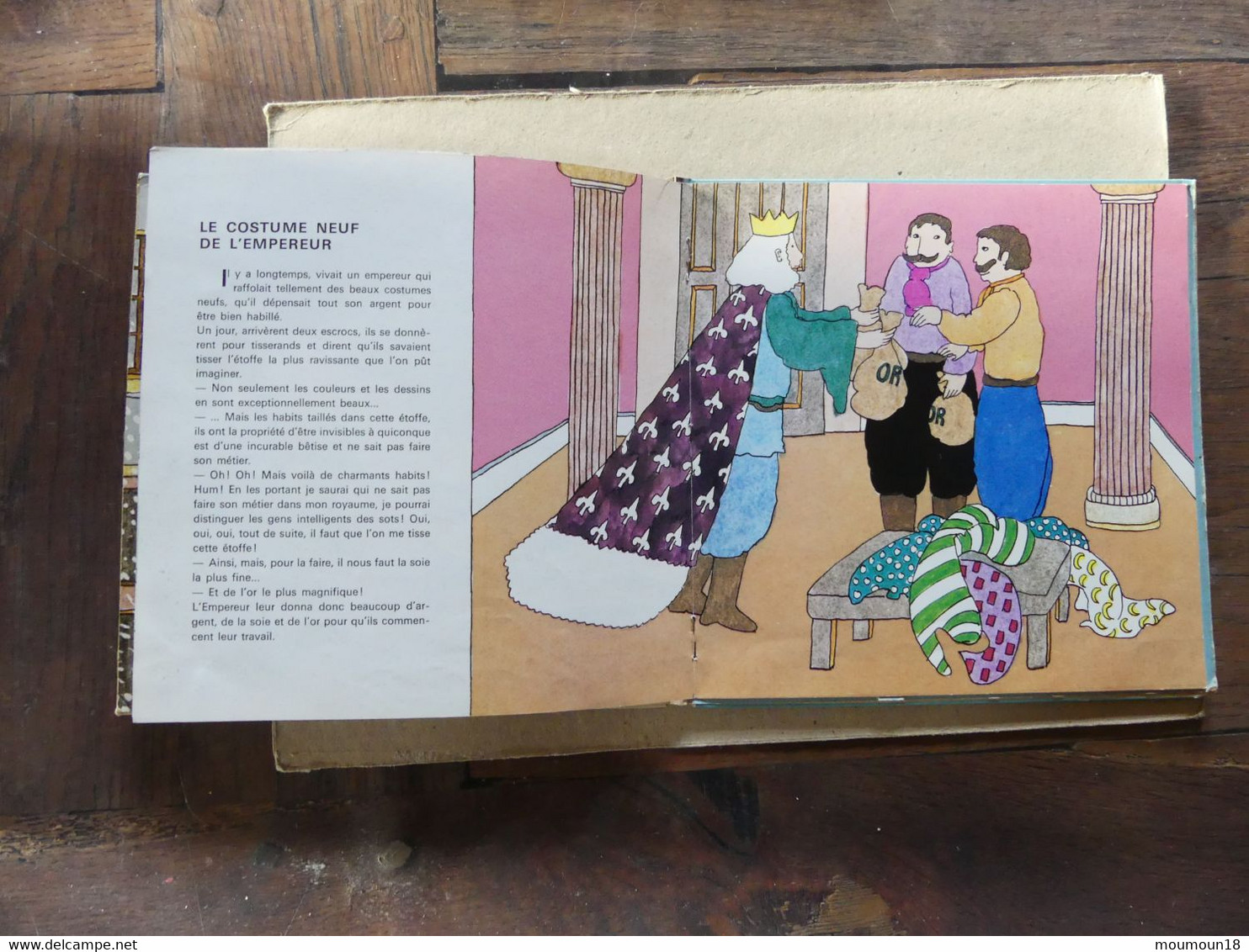 45 T La Petite Fille Aux Allumettes Le Costume Neuf De L'empereur 2 Disques + 1 Livre Philips 6199050 - Bambini