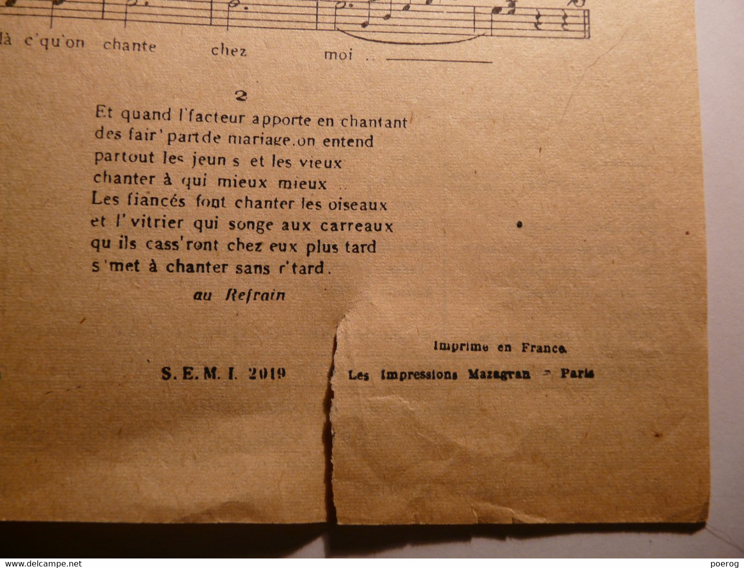 PARTITIONS 1945 - GEORGES GOSSET - ON CHANTE DANS MON QUARTIER - PAROLES FRANCIS BLANCHE MUSIQUE MARBOT - MERIDIAN 1945 - Partitions Musicales Anciennes