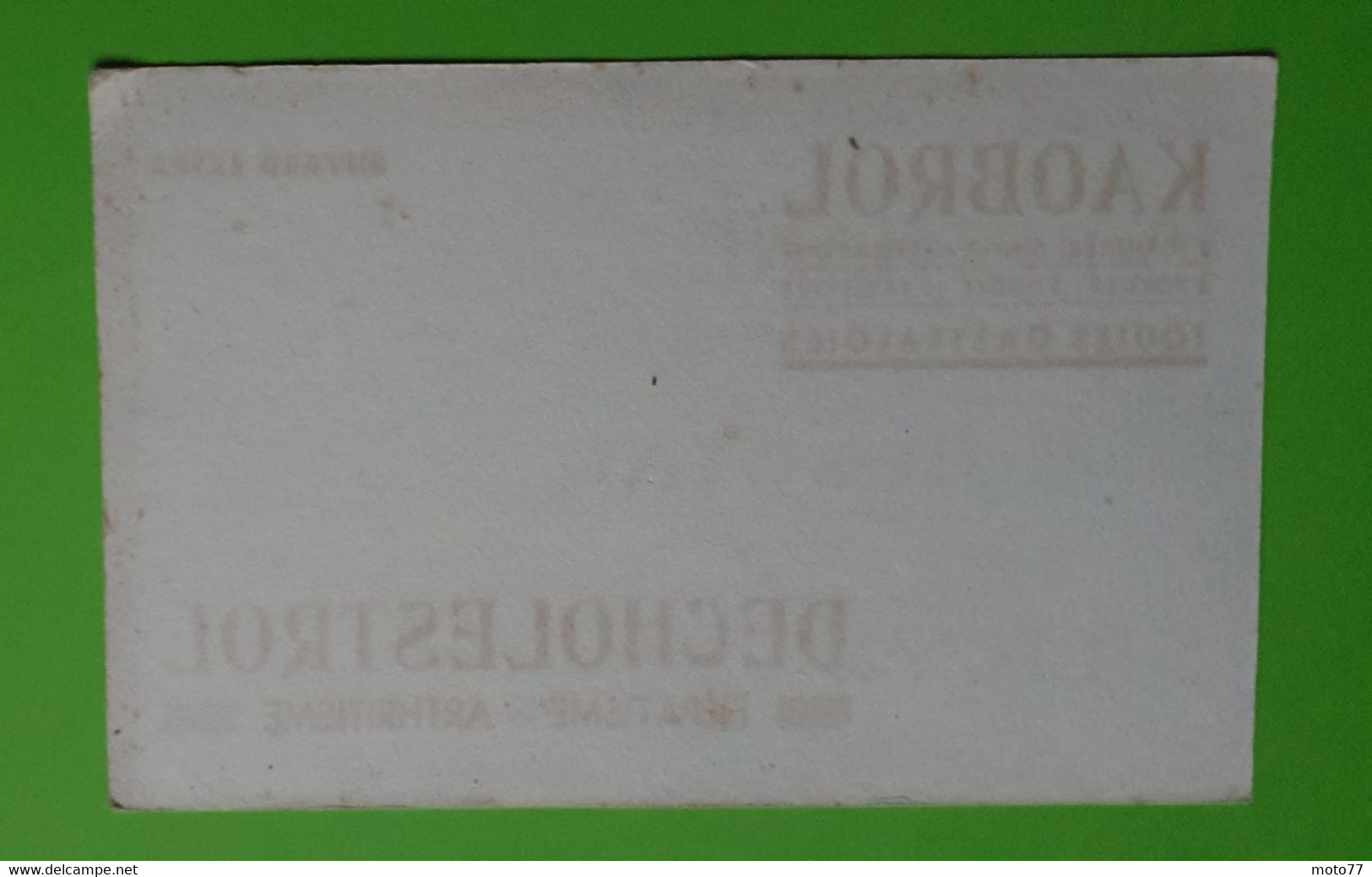 Buvard 982 - Laboratoire - KAOBROL DECHOLESTROL - Etat D'usage : Voir Photos- 21x13.5 Cm Environ - Vers 1950 - Produits Pharmaceutiques