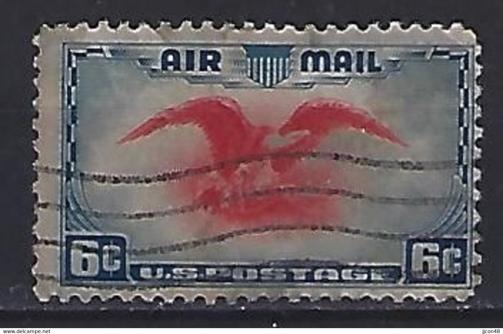 USA 1938  Air Mail (o) Mi.442 - 1a. 1918-1940 Usati