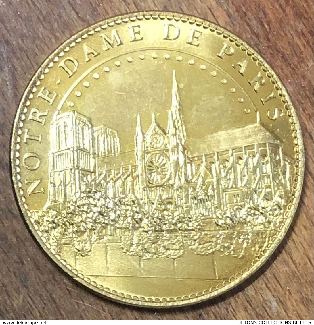 75004 NOTRE-DAME DE PARIS PAPE BENOIT XVI AB 2008 MÉDAILLE ARTHUS BERTRAND JETON TOURISTIQUE MEDALS TOKENS COINS - 2008