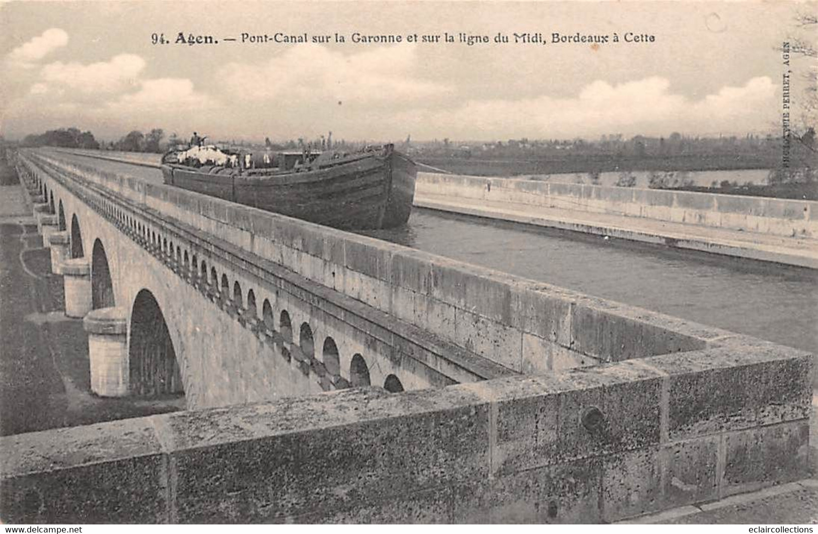 Agen       47        Pont-Canal Sur La Garonne     (voir Scan) - Agen