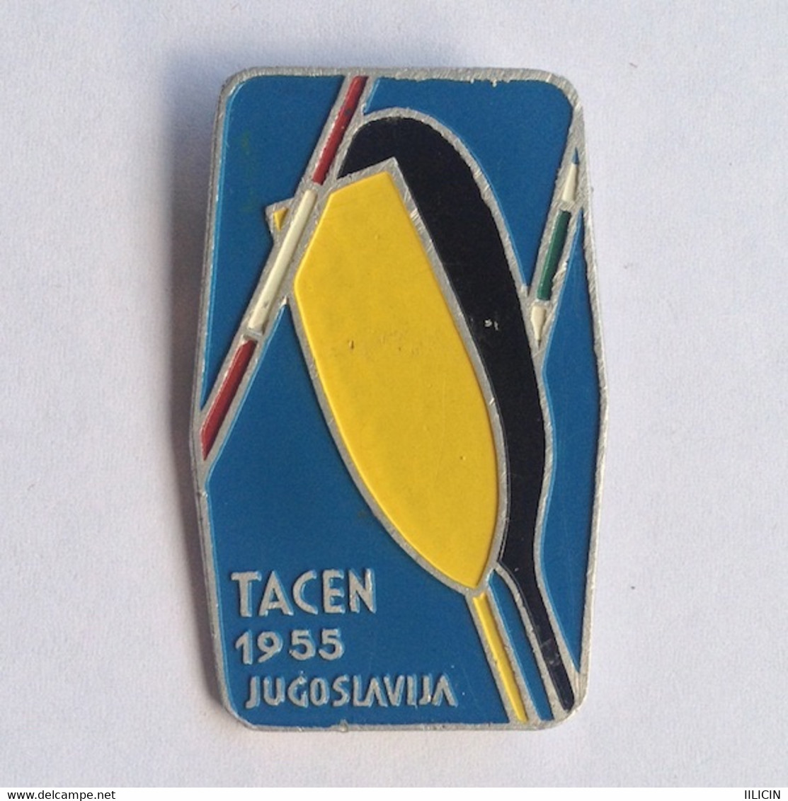 Badge Pin ZN000037 - Rowing Kayak Canoe Yugoslavia Slovenia Tacen World Championship 1955 - Aviron