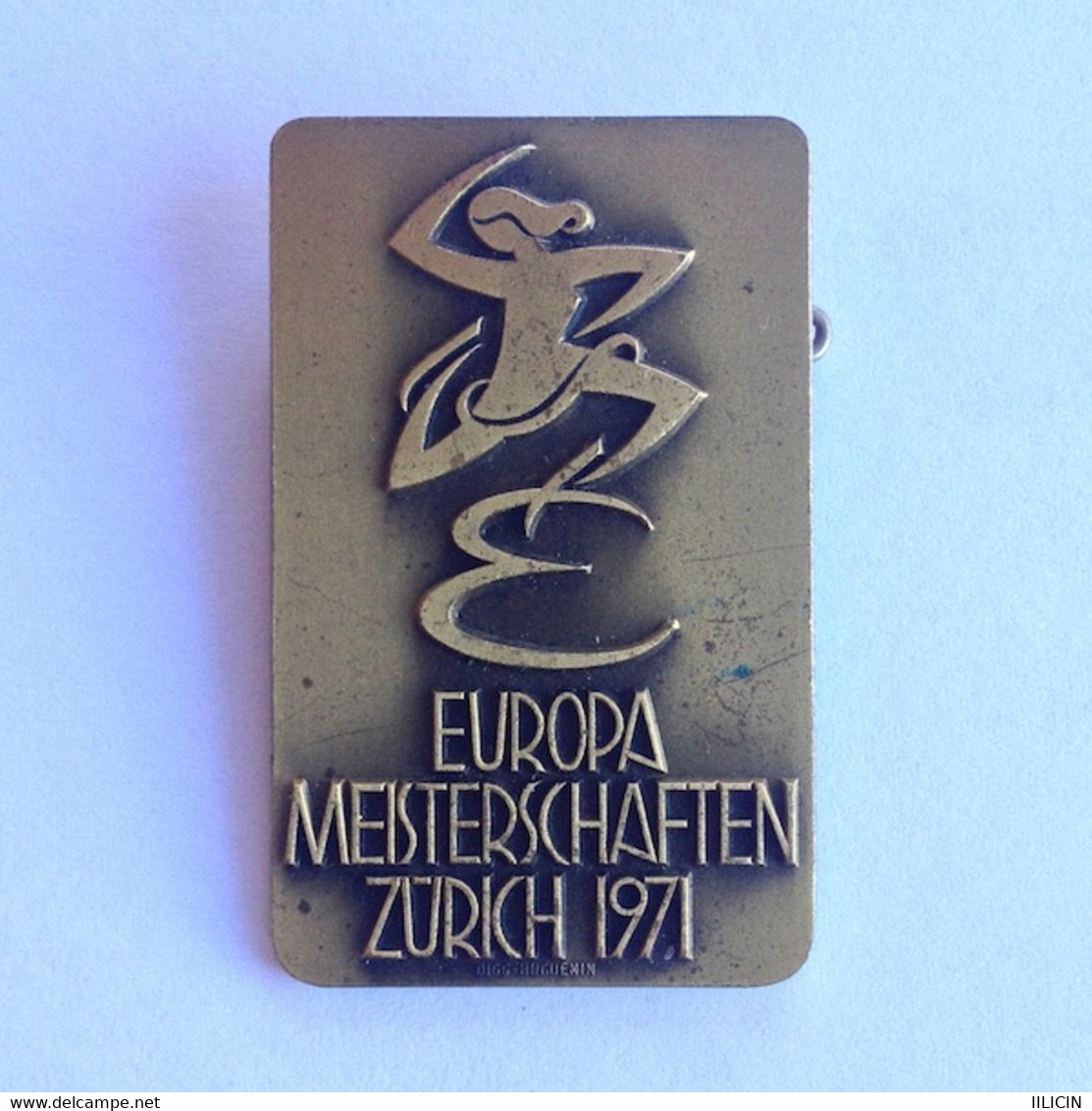 Badge Pin ZN000044 - Ice Skating Switzerland Zurich European Championship 1971 - Skating (Figure)