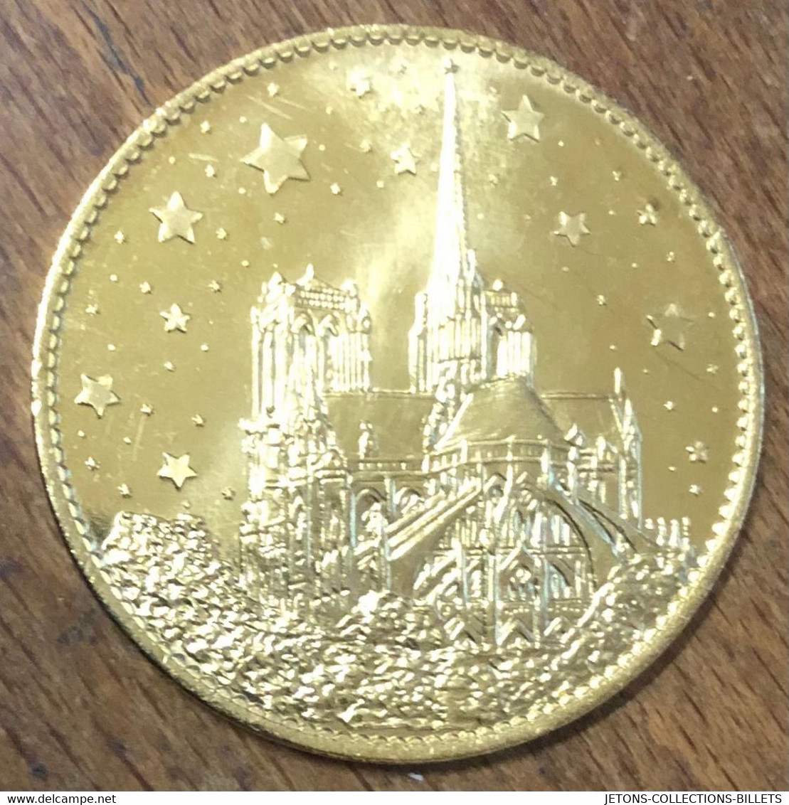 75004 CATHÉDRALE NOTRE-DAME DE PARIS AB 2015 MÉDAILLE ARTHUS BERTRAND JETON TOURISTIQUE MEDALS TOKENS COIN - 2015