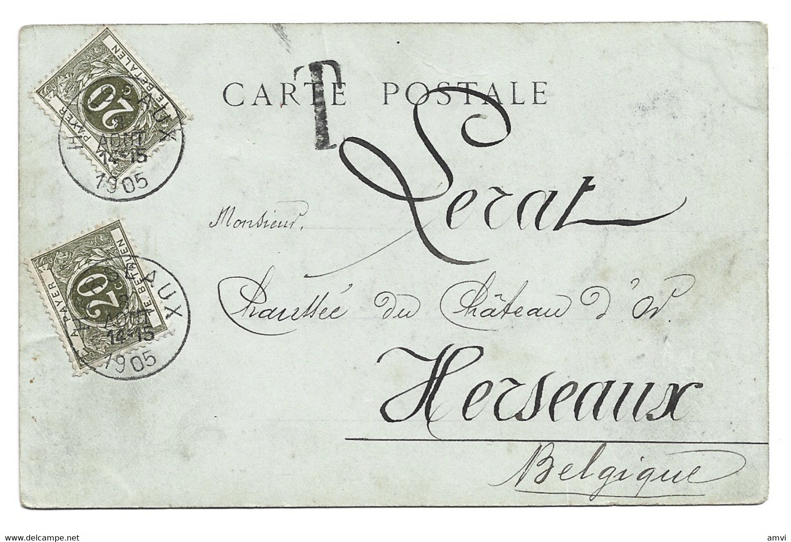 (4639) Environs De Tebessa Vue Generale D'Youk - Cachet Taxe T Belgique Timbres Taxes 1905 Rare Et Unique Sur Delcampe - Other & Unclassified