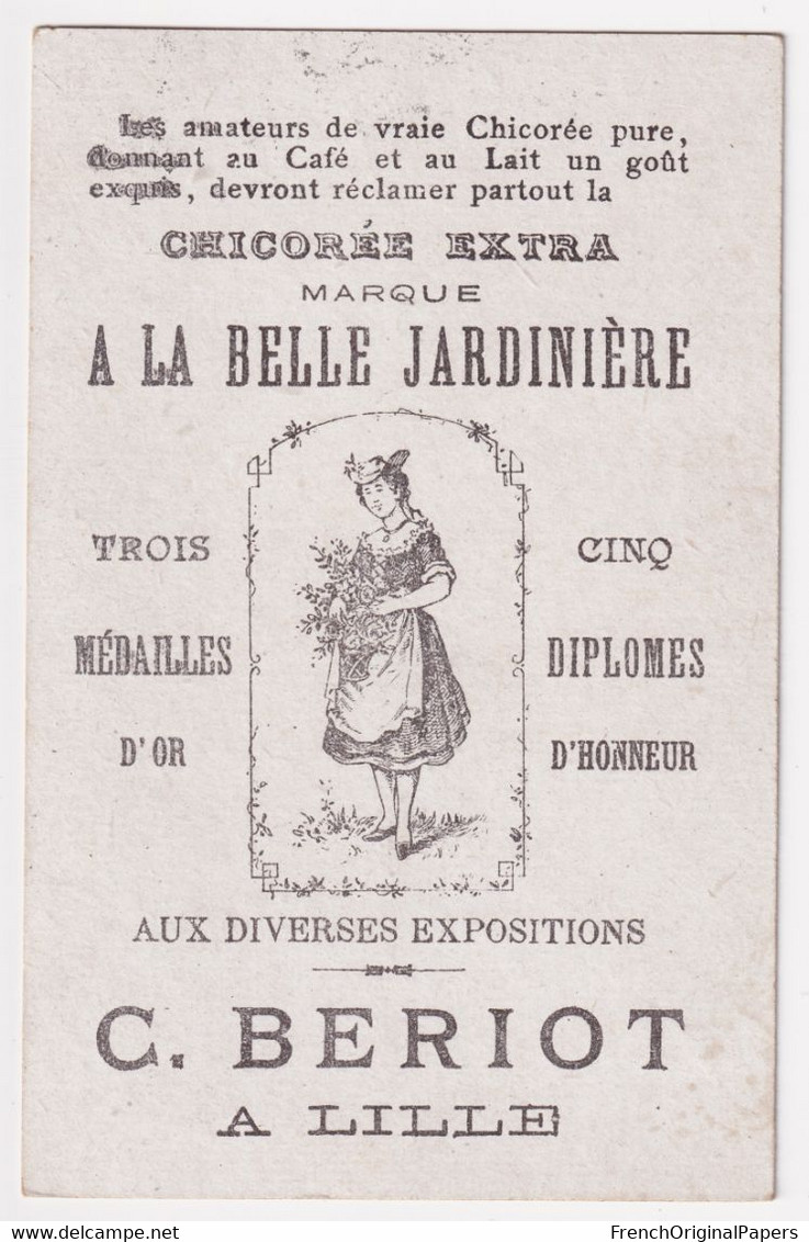 Jolie Chromo Bériot Lille 1900/10 Humour Thèmes Musique Piano Chant Voix Rossignol Soprano Chorale Chanson Vocale A64-5 - Tee & Kaffee