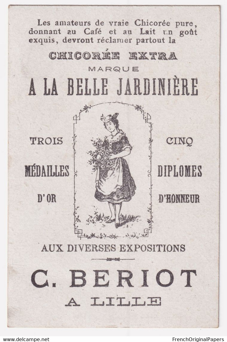 Jolie Chromo Bériot Lille 1900/10 Humour Thèmes Barbier Barbe Rasoir Nez Barber A64-6 - Tea & Coffee Manufacturers