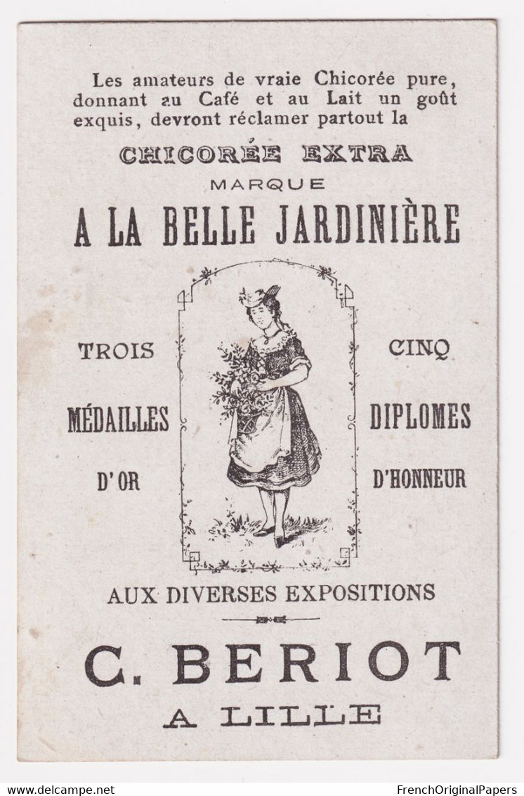 Jolie Chromo Bériot Lille 1900/10 Humour Thèmes Peintre Peinture Art Portrait Artiste Intelligence QI Painter A64-7 - Tea & Coffee Manufacturers