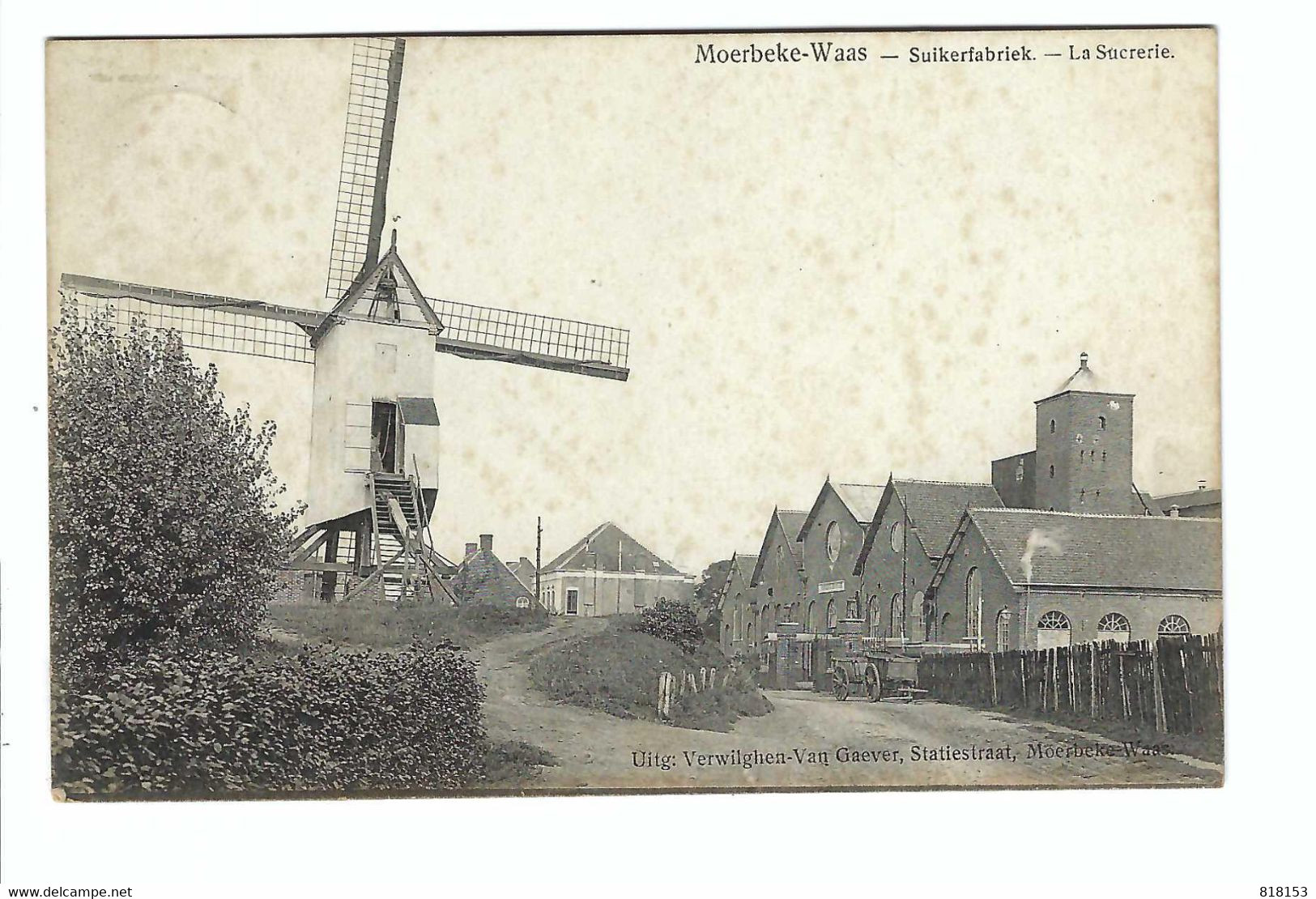 Moerbeke-Waas -   Suikerfabriek - La Sucrerie   1906 - Moerbeke-Waas