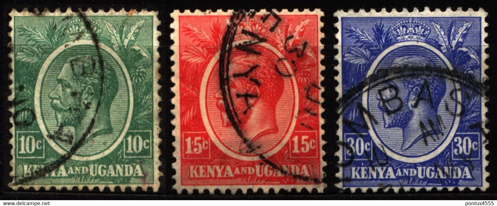 British East Africa (Kenya & Uganda) 1922 Mi 3_7 King George V - Kenya & Uganda