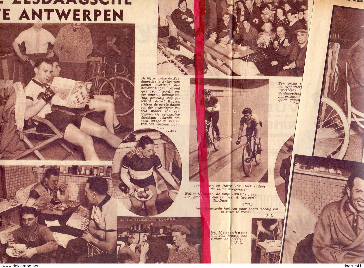 Koers Wielrennen De 6 Daagse Te Antwerpen - Orig. Knipsel Coupure Tijdschrift Magazine - 1935 - Supplies And Equipment