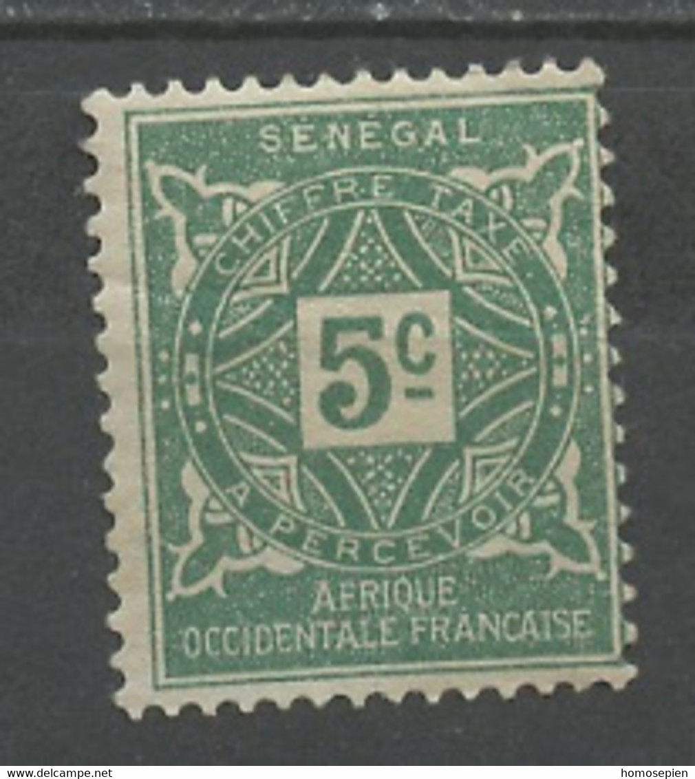 Sénégal Taxe 1915 Y&T N°T12 - Michel N°P12 Nsg - 5c Chiffre - Timbres-taxe