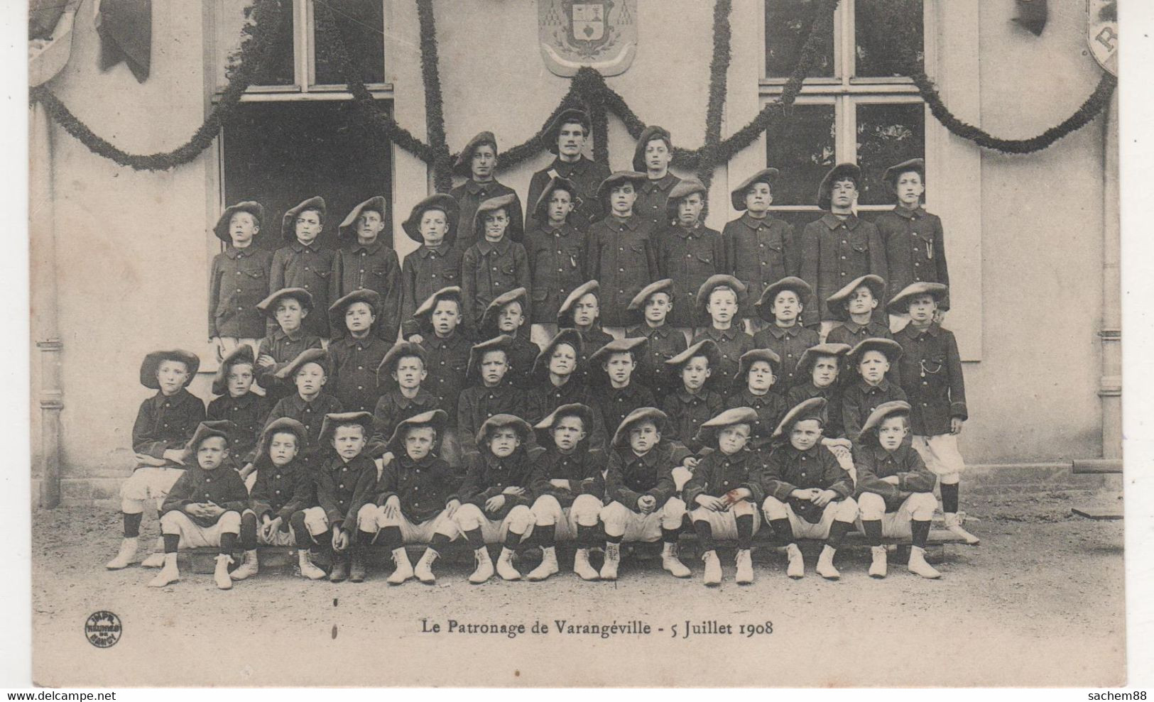 CPA    LE PATRONNAGE DE VARANGEVILLE 5 JUIL 1908 - Sonstige & Ohne Zuordnung