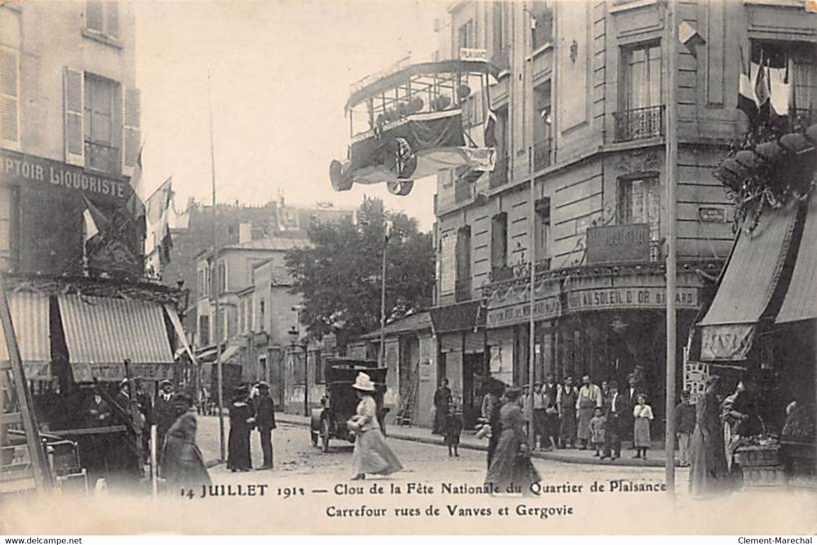 PARIS - Clou De La Fête Nationale Du Quartier De Plaisance - Carrefour Rues De Vanves Et Gergovie - Très Bon état - Distrito: 14