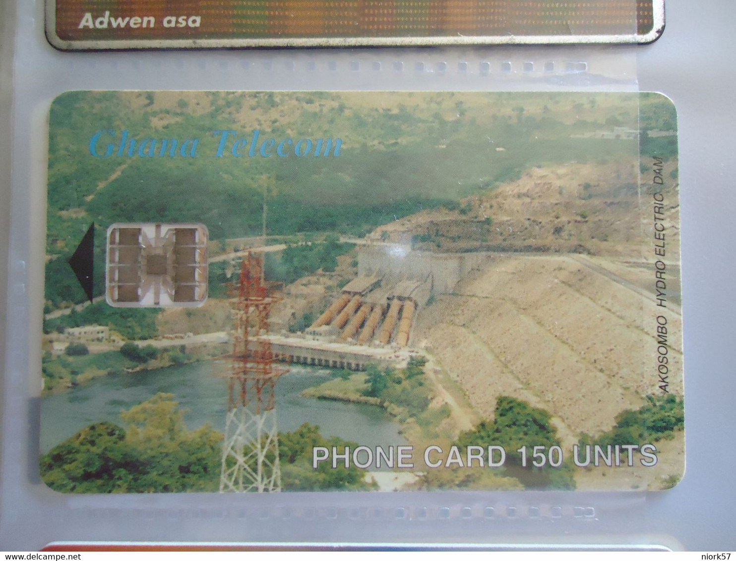 GHANA USED CARDS  MONUMENTS TECHNOLOGY DAM - Ghana