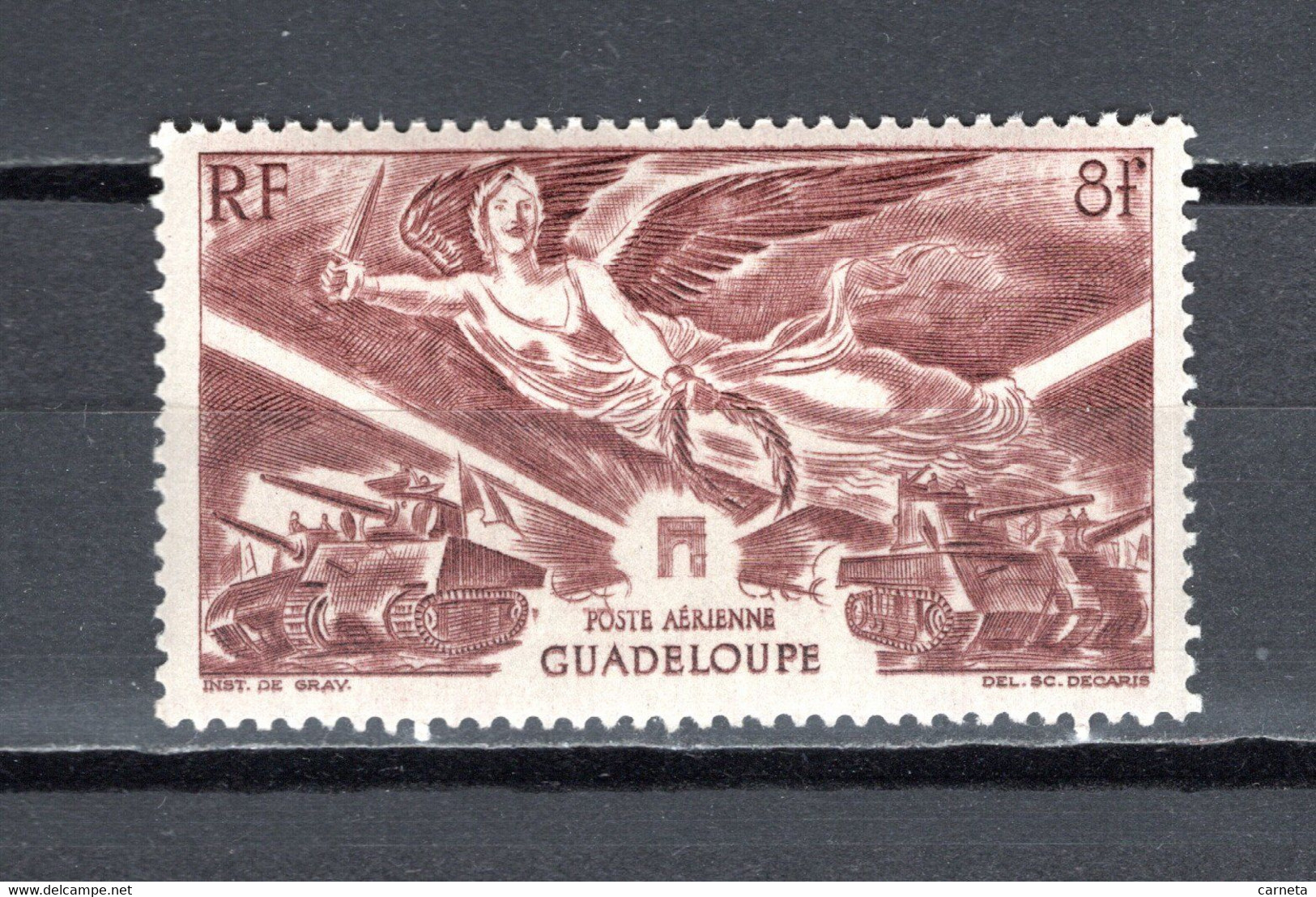 GUADELOUPE PA N° 6  NEUF SANS CHARNIERE COTE 1.30€  VICTOIRE   VOIR DESCRIPTION - Airmail