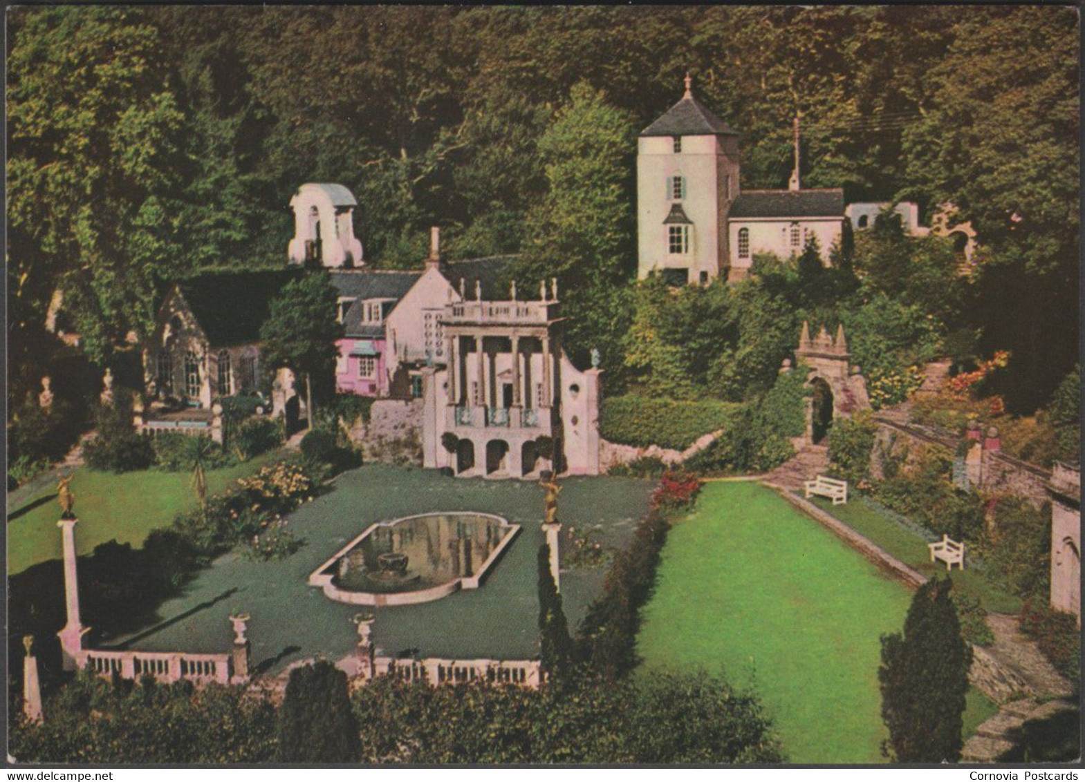 View From The Piazza, Portmeirion, Merionethshire, C.1960s - Bruno De Hamel Postcard - Merionethshire