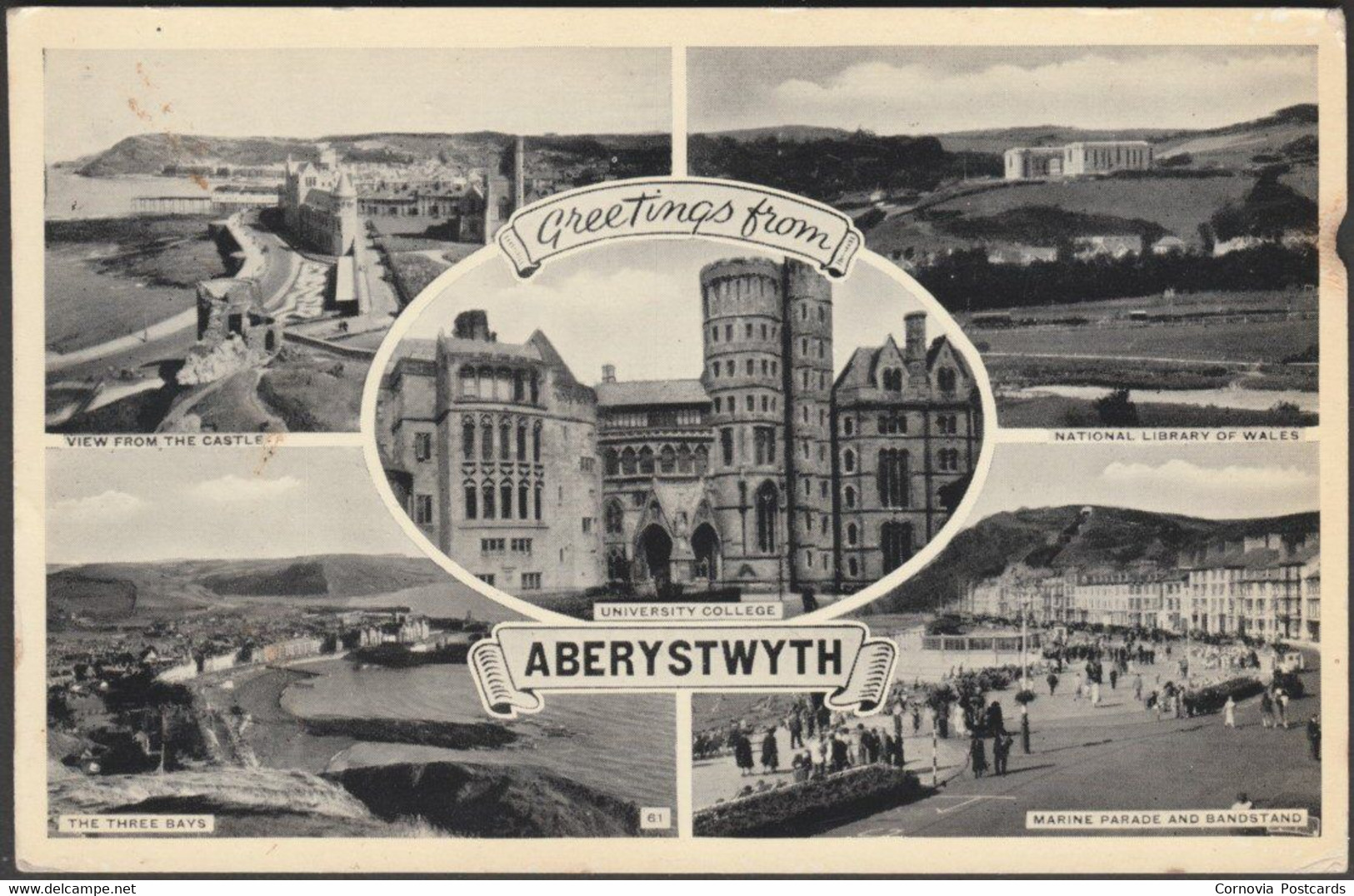 Greetings From Aberystwyth, Cardiganshire, C.1950s - Postcard - Cardiganshire