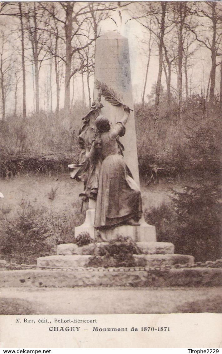 70 - CHAGEY - Monument DE 1870-1871 - Otros & Sin Clasificación