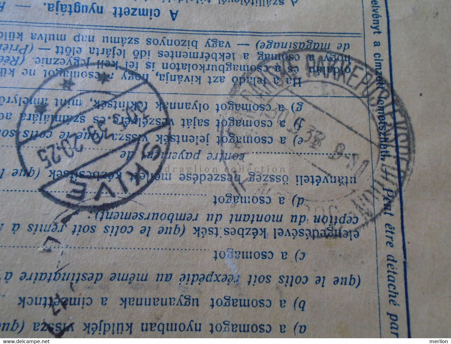 ZS68.10 HUNGARY  Postai Szallitólevél, Bulletin D' Expedition-1939-sent To SKIVE Denmark-cancel Budapest Wien Flensburg - Paketmarken