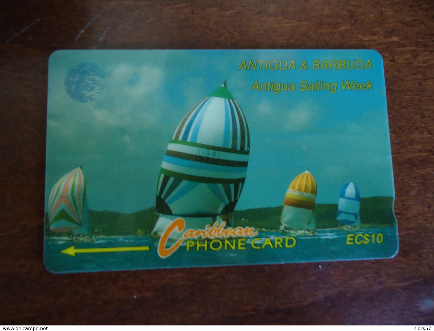 ANTIGUA AND BARBUDA  USED CARDS   BOATS  SAILING WEEK 2 SCAN - Bateaux